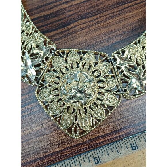 Vintage 90s Jose Maria Barrera for Avon Falling Leaves Necklace Golden Beautiful - Picture 10 of 16